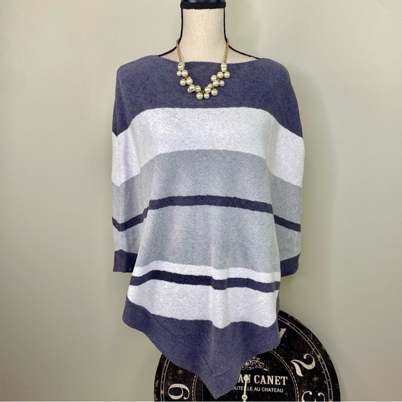 Barefoot Dreams Cozy Ocean Breeze Chic Ultra light super soft cape poncho OS - Picture 4 of 11